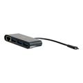 C2G USB C Ethernet and 3 Port USB Hub - Black
