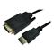 Cables Direct 1.8m HDMI (Source) M To VGA (Display) M Cable Gold Plated