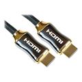 Cables Direct 10m HDMI Braided w/-Full Metal Shielded Hood