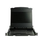 StarTech.com 17" Dual Rail Rackmount KVM Console with 1080p