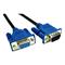 Cables Direct 3m HD15 VGA/SVGA Low Profile LSZH M-F Cable Blk Blue Hoods