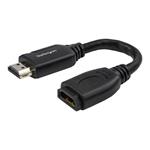 StarTech.com 6in High Speed HDMI 2.0 Port Saver Cable with 4K 60Hz - Grip