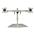 StarTech.com Dual-Monitor Stand - Horizontal - For up to 24" Monitors - S