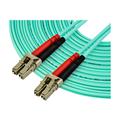 StarTech.com 10m OM4 LC Multimode Duplex Fiber Optic Patch Cable Aqua