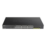 D-Link DGS-1250-28XMP 28-port Smart Managed PoE Ethernet Switch