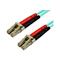 StarTech.com 15m OM4 LC-LC Multimode Duplex Fiber Optic Patch Cable Aqua