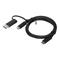 Lenovo Hybrid USB-C to USB-C Cable with USB-A Adaptor 1m
