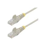 StarTech.com 1.5m CAT6 Cable - Grey Slim CAT6 Patch Cable - Snagless RJ45