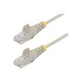 StarTech.com 2.5m CAT6 Cable - Grey Slim CAT6 Patch Cable - Snagless RJ45