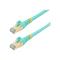 StarTech.com 7.5 m CAT6a Cable - Aqua- CAT6a STP Cable - Snagless RJ45