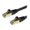 StarTech.com 7.5 m CAT6a Cable - Black- CAT6a STP Cable - Snagless RJ45