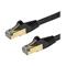 StarTech.com 1.5 m CAT6a Cable - Black- CAT6a STP Cable - Snagless RJ45