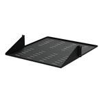 StarTech.com 2 Post Server Rack Shelf - Center Mount - Black