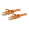 StarTech.com 1.5 m CAT6 Cable - Orange CAT6 Patch Cord - Snagless RJ45