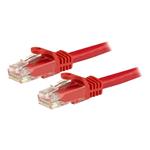StarTech.com 7.5 m CAT6 Cable - Red CAT6 Patch Cord - Snagless RJ45