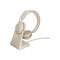 Jabra Evolve2 65 USB-A MS Stereo Headset with Desk Stand - Beige