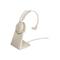 Jabra Evolve2 65 USB-C MS Mono Headset with Desk Stand - Beige