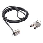 Dicota Security Cable T-Lock Base, keyed, 3x7mm slot
