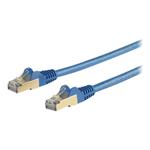 StarTech.com 5m CAT6a Ethernet Cable - Blue - CAT6a STP Cable - Snagless