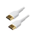 StarTech.com 2m / 6.6 ft Premium High Speed HDMI Cable with Ethernet - White - Aramid Fiber