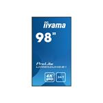 iiyama LH9852UHS-B1 98" 3840 X 2160 LED VGA DVI HDMI 8ms