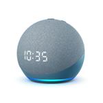 Amazon Echo Dot (4th Gen) with a Clock - Blue