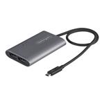 StarTech.com Thunderbolt 3 to Dual DisplayPort Adapter DP 1.4 - Dual 4K 60Hz or Single 8K/5K