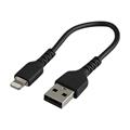 StarTech.com 15cm USB to Lightning Cable Black - Apple MFi Certified