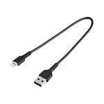 StarTech.com 30cm USB to Lightning Cable Black - Apple MFi Certified