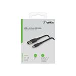 Belkin BOOST CHARGE Micro-USB to USB-A Cable - Braided - 1m - Black