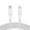 Belkin BOOST CHARGE Lightning to USB-C Cable - Braided - 1m - White