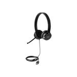 Lenovo 100 Headset on ear wired - USB  black  for IdeaPad 3 ThinkCe