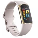 Fitbit Charge 5 - Fitness & Health Tracker - Lunar White/Soft Gold