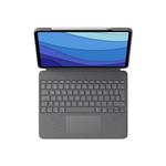 Logitech Combo Touch - Keyboard and Folio Case - QWERTY - for Apple 12.9-inch iPad Pro (5th gen)