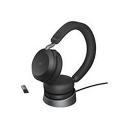 Jabra Evolve2 75 Link380a MS Stereo Stand Black
