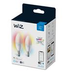 Wiz Home White and Colour Ambiance E14 Bulbs Twin Pack