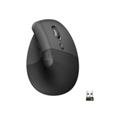 Logitech Lift Vertical Ergonomic Mouse - Graphite/Black