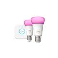 Philips Hue White and Colour Ambiance E27 Starter Kit with Bridge