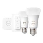 Philips Hue Colour 9W A60 E27 Starter Kit with Bridge and Dimmer