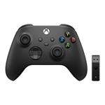 Microsoft Xbox Wireless Controller - Carbon Black With Wireless Adapter