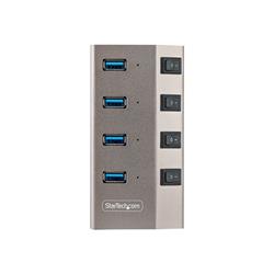 StarTech.com 4-pt USB Hub with On/Off Switches