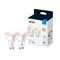 Wiz Home White and Colour 50W GU10 Smart Bulb Twin Pack