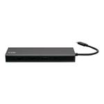 C2G USB-C 9-in-1 Dual Display Docking Station with HDMI, Ethernet, and AUX Power Delivery up to 60W