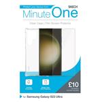 Minute One Clear Case and Screen Protector for Galaxy S23 Ultra