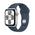 Apple Watch SE GPS 40mm Silver Aluminium Case with Storm Blue Sport Band - S/M