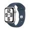 Apple Watch SE GPS 44mm Silver Aluminium Case with Storm Blue Sport Band - M/L