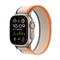 Apple Watch Ultra 2 GPS + Cellular, 49mm Titanium Case with Orange/Beige Trail Loop - S/M