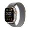 Apple Watch Ultra 2 GPS + Cellular, 49mm Titanium Case with Green/Grey Trail Loop - S/M