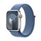 Apple Watch Series 9 GPS + Cellular 41mm Silver Aluminium Case with Winter Blue Sport Loop