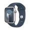 Apple Watch Series 9 GPS + Cellular 45mm Silver Aluminium Case with Storm Blue Sport Band - M/L